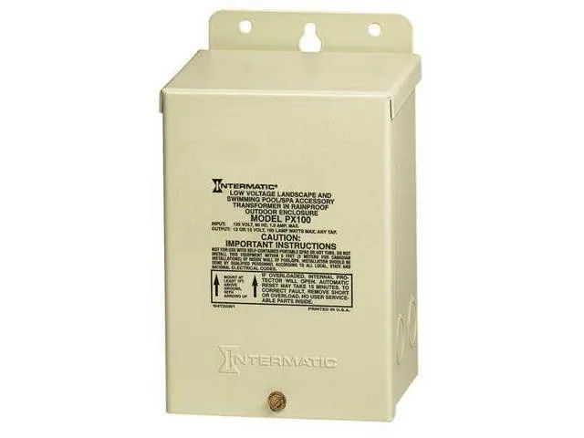 INTERMATIC PX100 Transformer, 1 Phase, 100VA, 12V Out