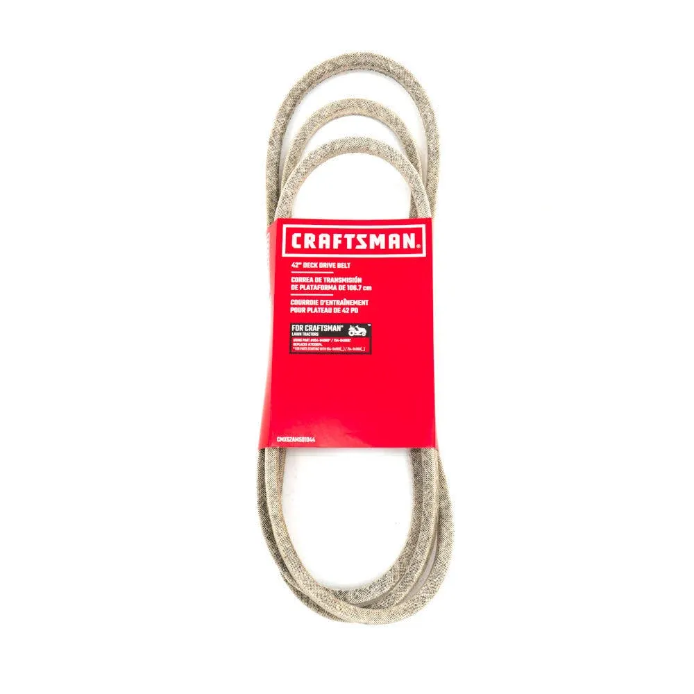 CRAFTSMAN CMXGZAM501044 Deck Drive Belt 0.5" W X 96.5" L For Lawn Tractor Beige