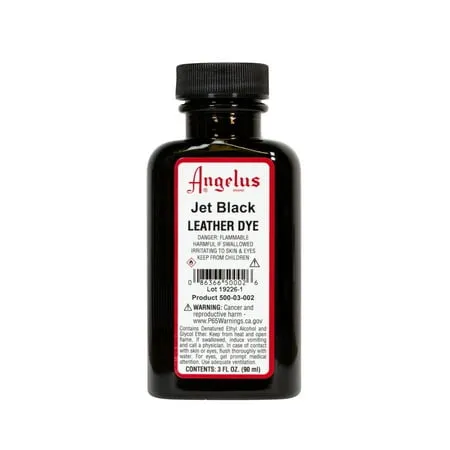 Angelus Leather Dye - Jet Black 3 oz