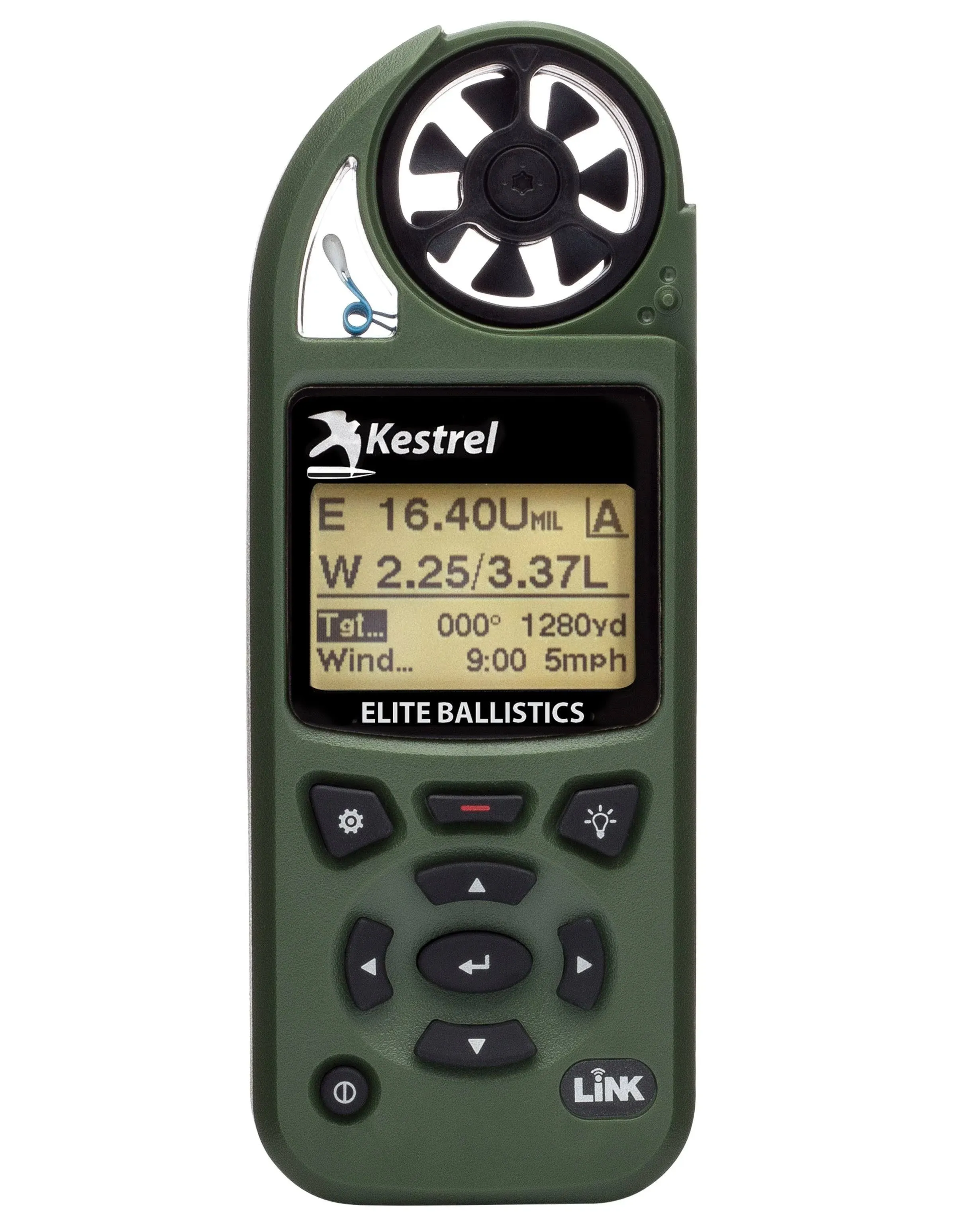 Kestrel 5700AB Elite Weather Meter W/Applied Ballistics Link - Olive