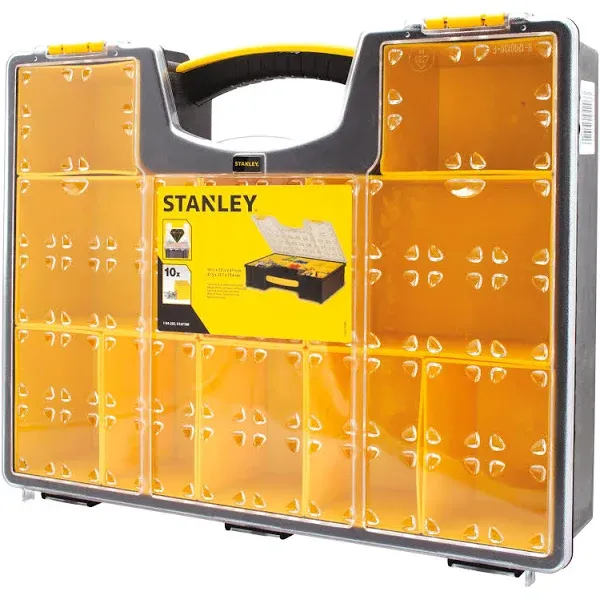 Stanley 10 Removable Bin Compartment Deep Professional Organizer