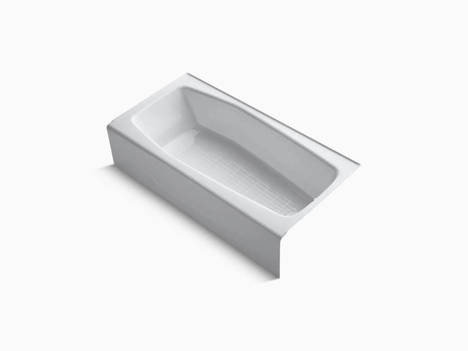 Kohler Villager 60" x 30-1/4" Alcove Bath, Right Drain White K-716-0