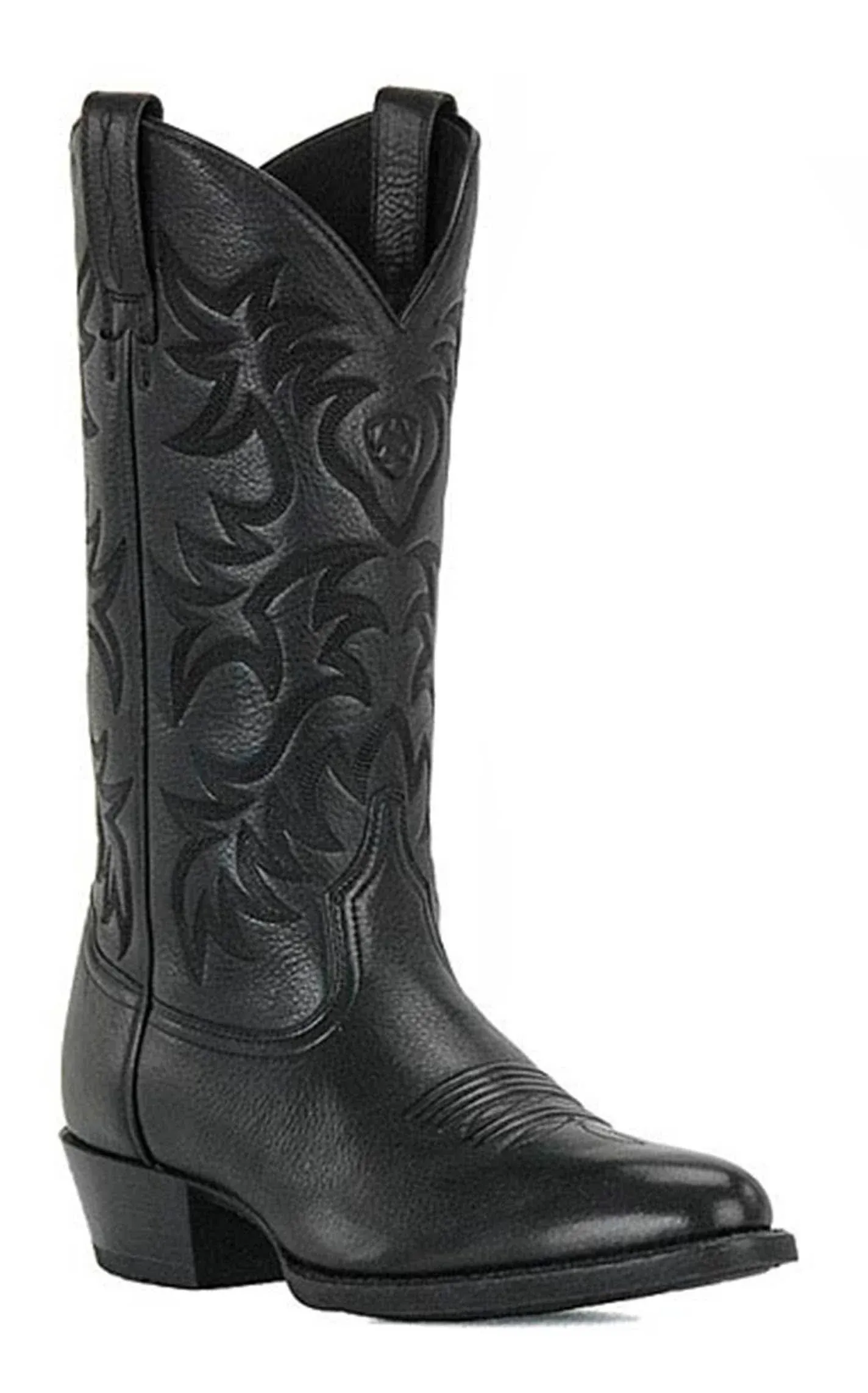 Roosevelt Black Leather Western Boot