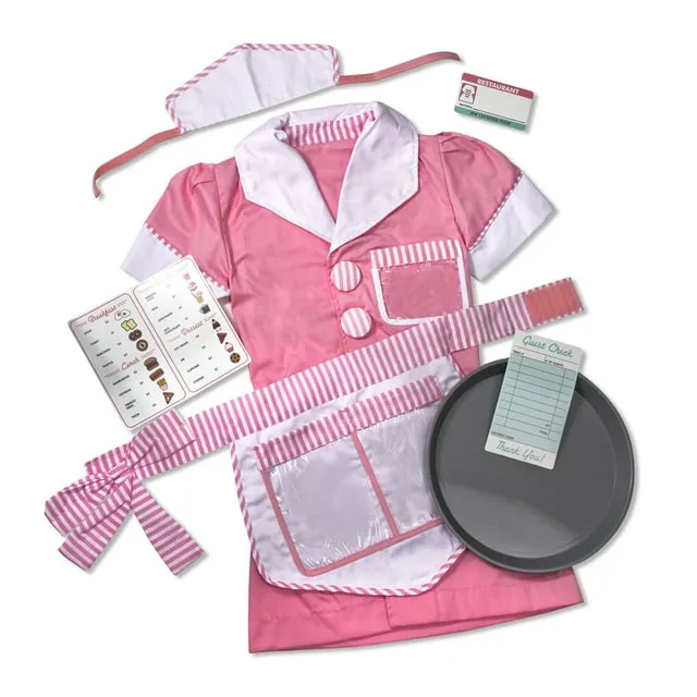 Melissa & Doug Costume Waitress Role Play Set