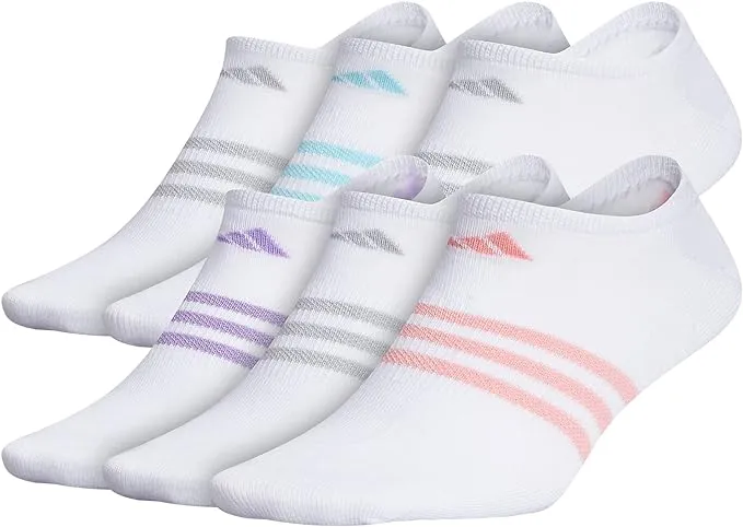 adidas Women's Superlite No Show Socks (6-Pair)