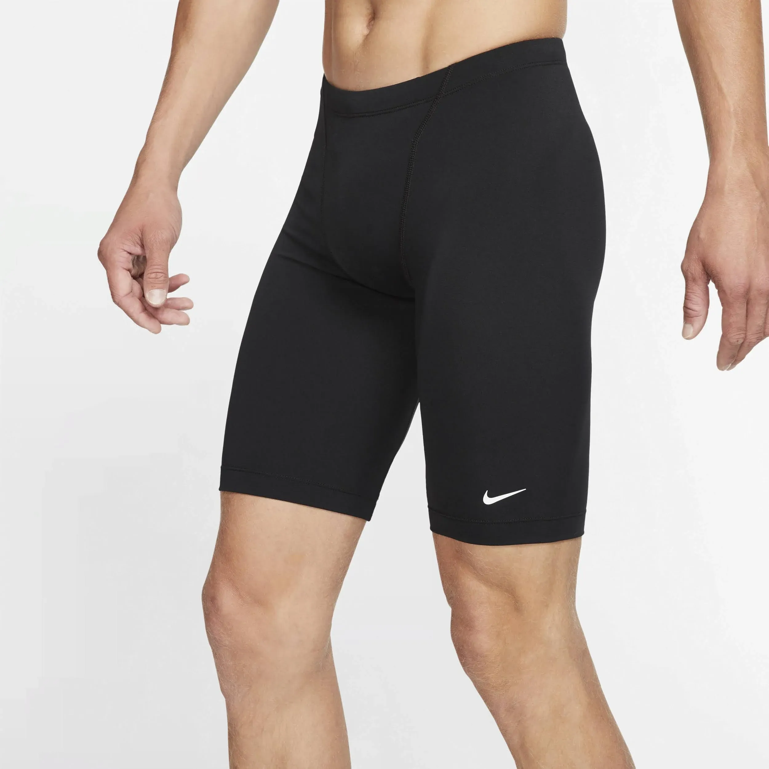 Nike Swim Men&#039;s Poly Solid Hydrastrong Jammers Black