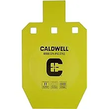 Caldwell AR500 IPSC 33% Steel Target  10"x6.1"x0.4"  Powder Coat Finish  Yellow 1116697