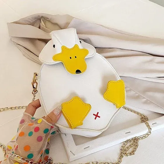 Kawaii Cartoon Duck Shoulder Bag