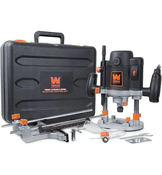 WEN 15Amp Variable Woodworking Router Kit & Carrying Case RT6033