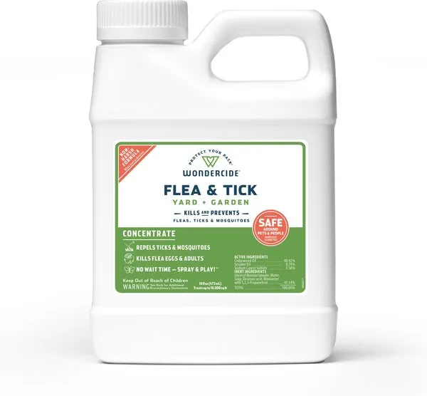 Wondercide - Flea, Tick & Mosquito Spray for Dogs, Cats, and Home - Flea and Tick Killer, Control, Prevention, Treatment - with Natural Essential Oils - Pet and Family Safe - Lemongrass 128 oz