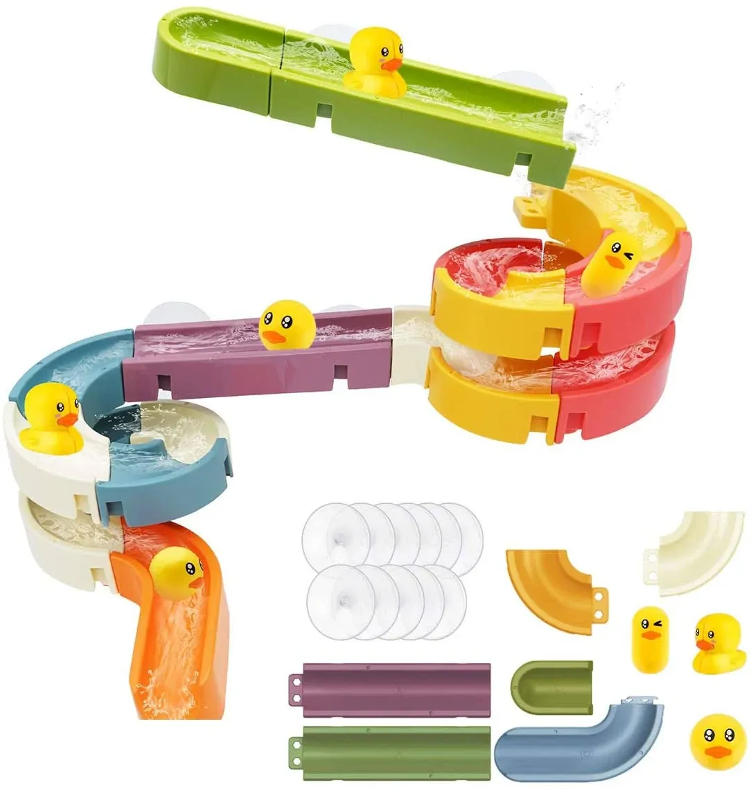 Bath Water Toys Balls Tracks for Wall Bathtub Slide for Toddlers  | eBay