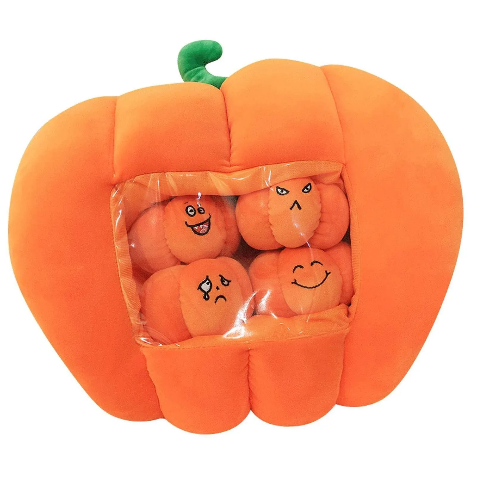 REFAHB Stuffed Pumpkin Fluffy Pumpkin Plush Durable Halloween Pumpkins Decora...