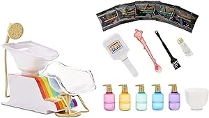 Rainbow High Salon Playset with Rainbow of DIY Washable Hair Color Foam for K...