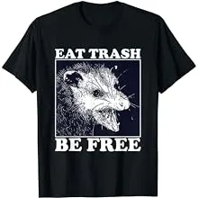 Raccoon Live Fast Eat Trash! Light Blue T-Shirt | Hot Topic