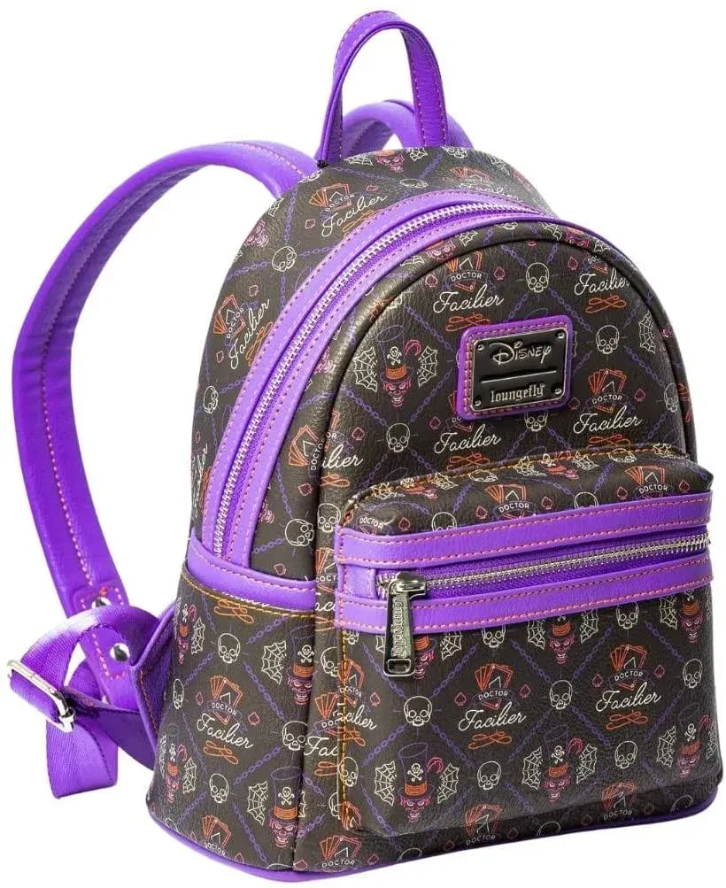 LOUNGEFLY  Disney Villains Dr Facilier AOP Mini Backpack