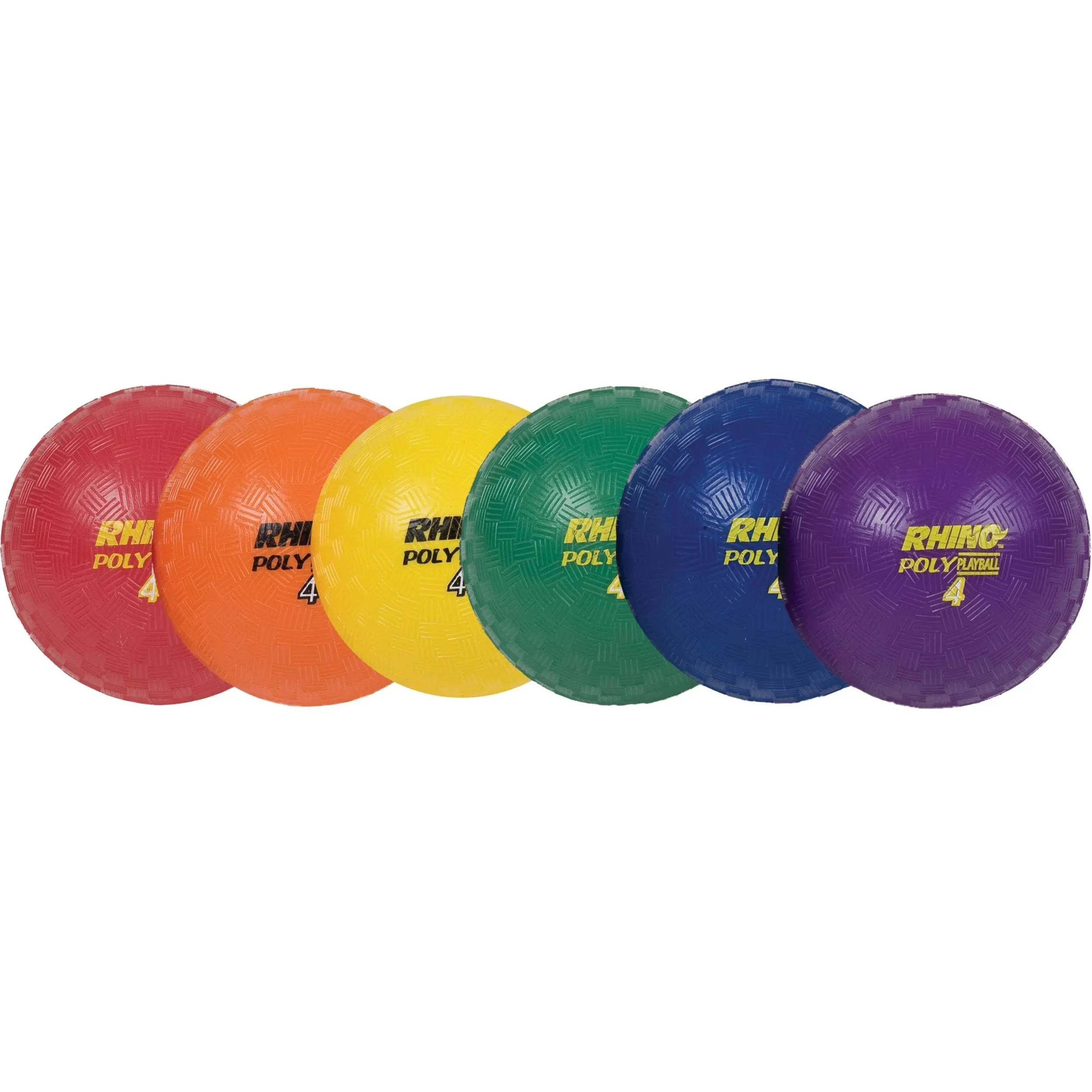 Champion Sports Ultimate Rhino Poly Playground Balls (Set of 6)