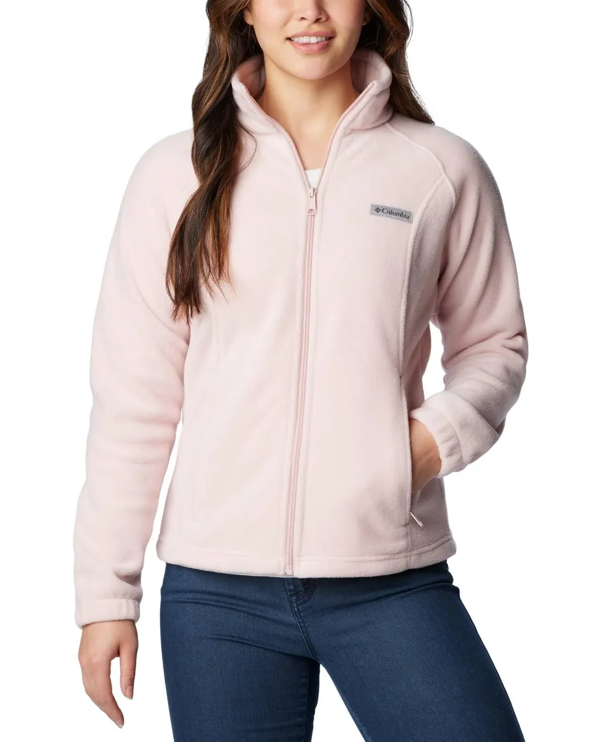 Columbia Women's Benton Springs Full Zip Fleece Jacket - S - Pink