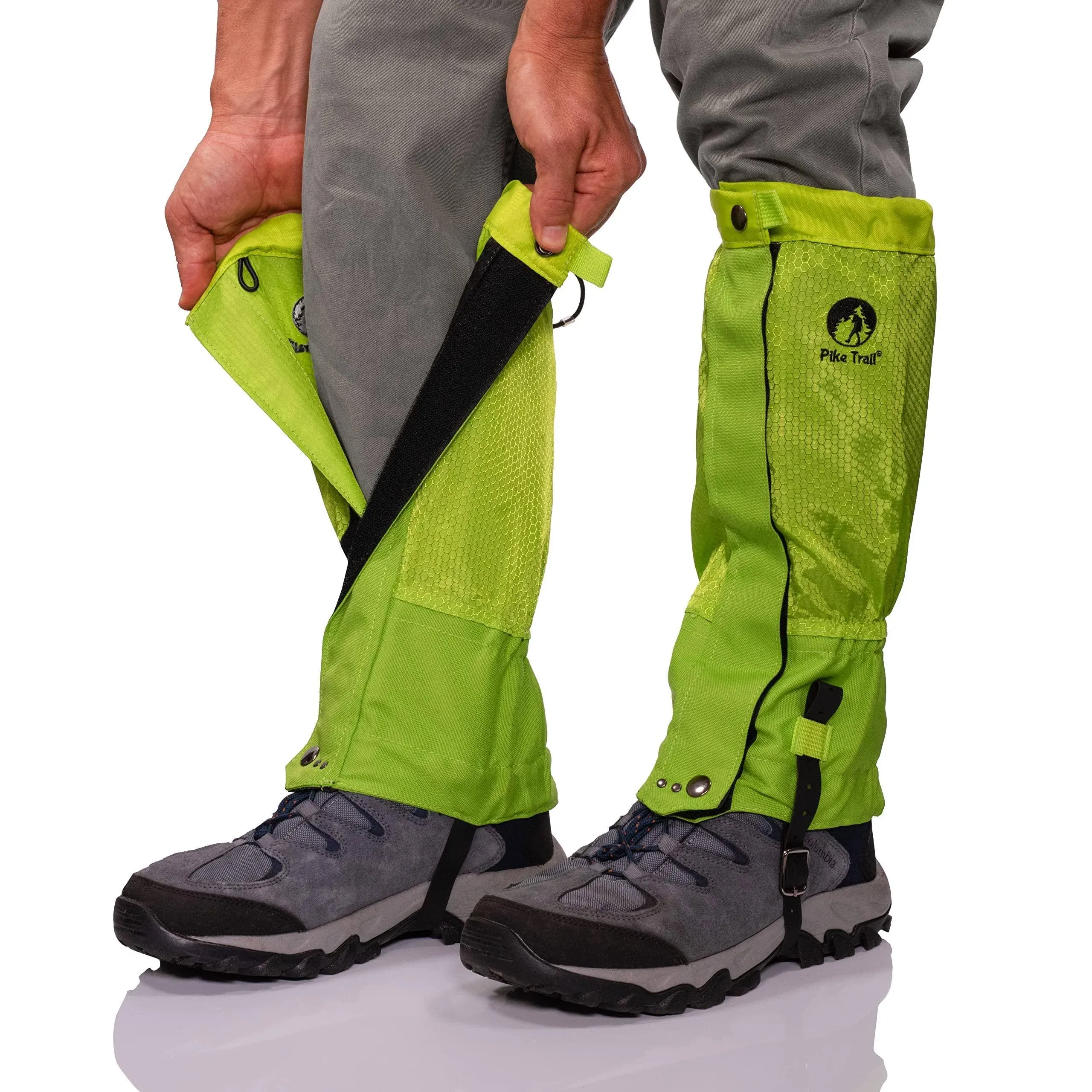 Pike Trail Leg and Ankle Gaiters for Men and Women - Waterproof Boot Covers - for Hiking, Research Field Trips, Outdoor Trail Use, Snow and More - Ad