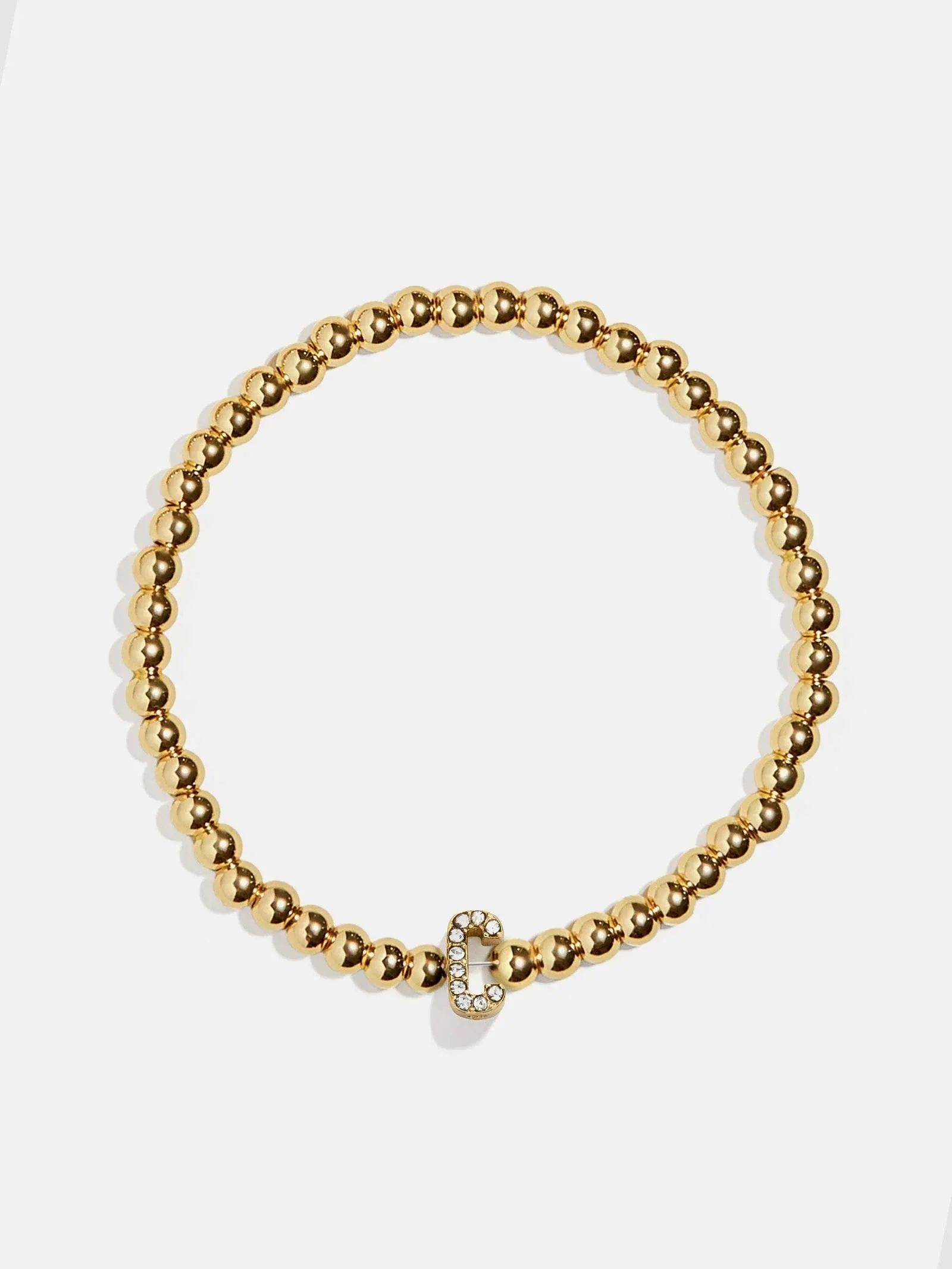 Baublebar Pisa Pavé Initial Bracelet Gold C