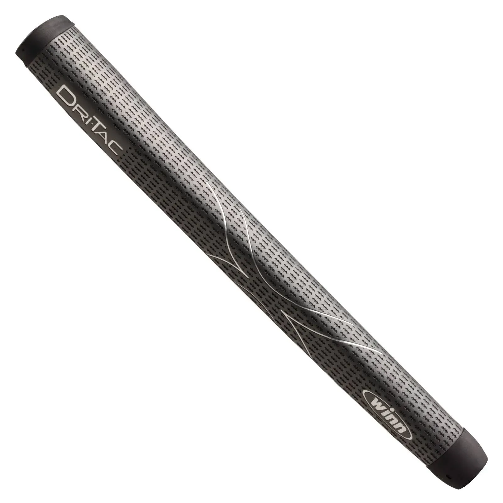 Winn DriTac Medallist Pistol Standard Putter Golf Grip, Dark Gray