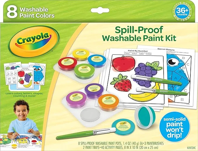 Crayola Spill Proof Washable Paint Set