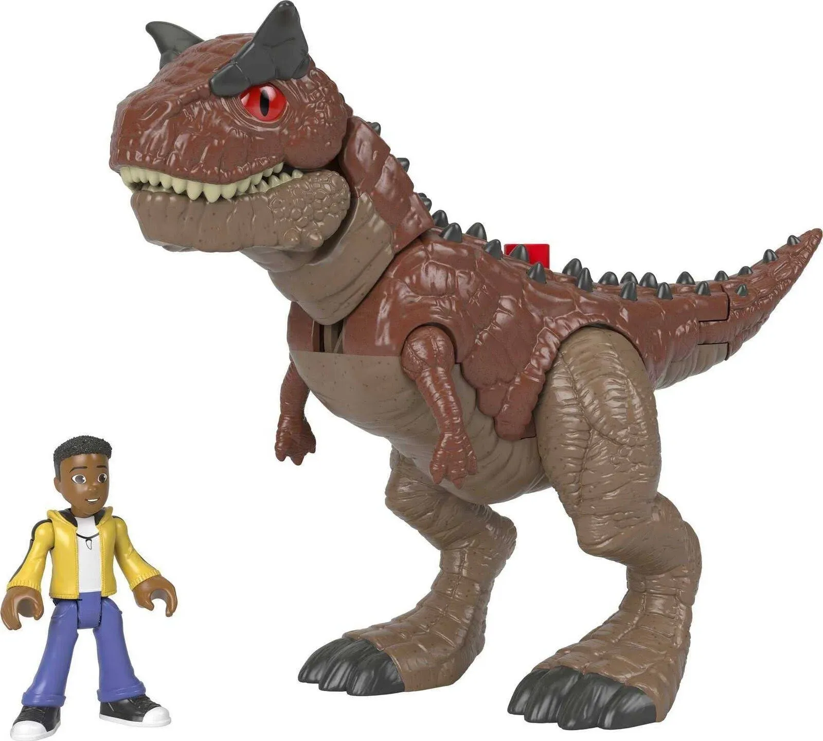 Imaginext Jurassic World Camp Cretaceous Carnotaurus & Darius Dinosaur Playset