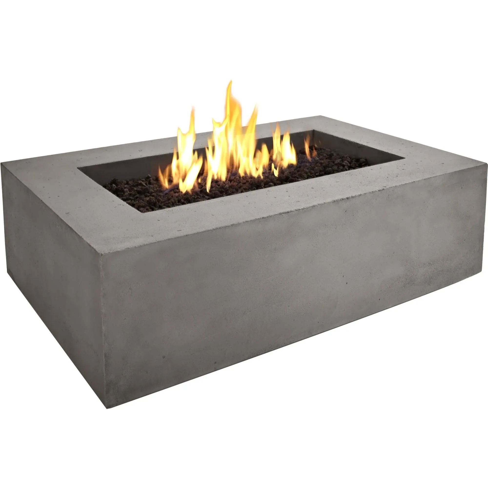 Real Flame Baltic Rectangle Natural Gas Fire Table, Glacier Gray