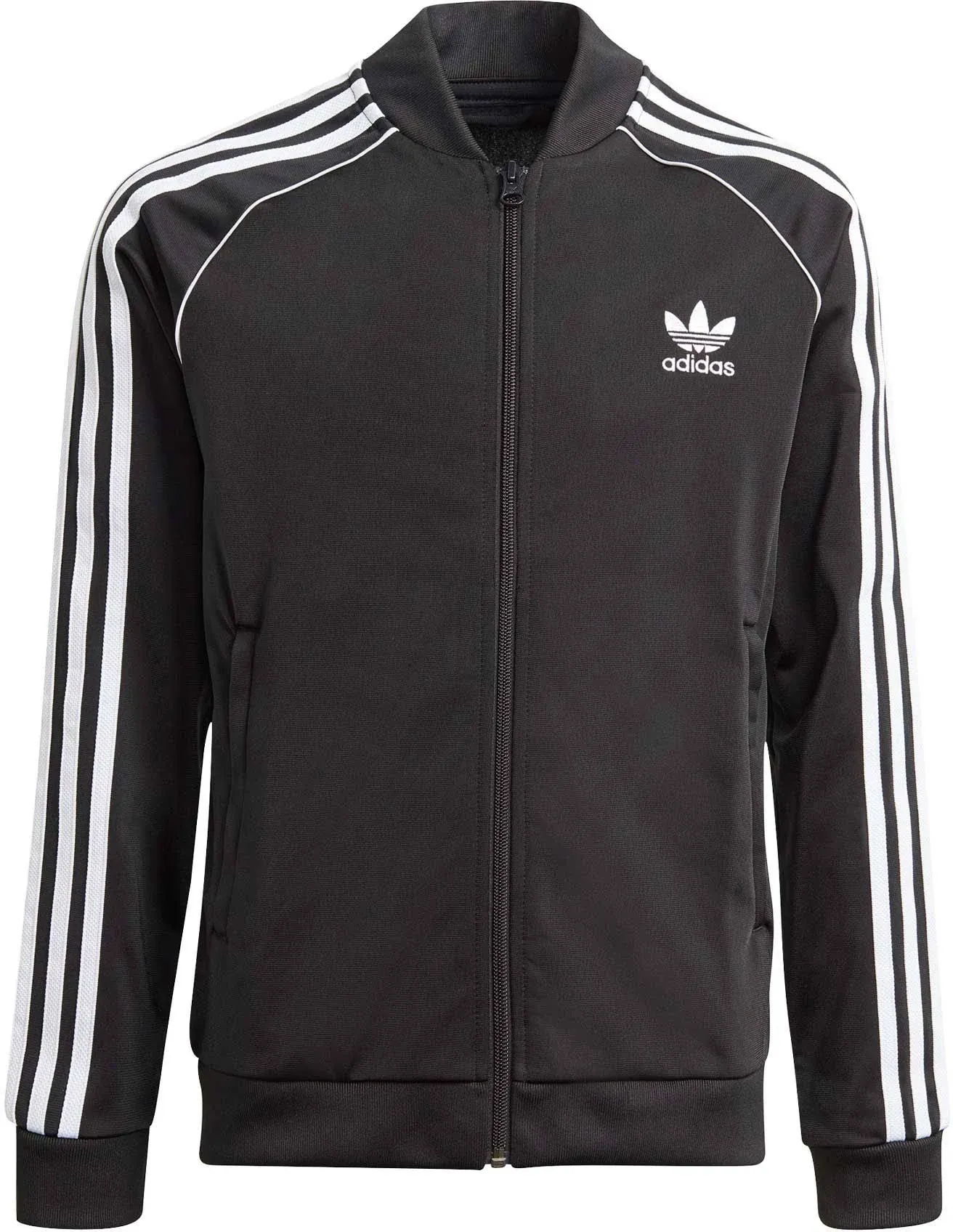 Adidas Originals Boys Adicolor Superstar Track Jacket - Black/White Size L