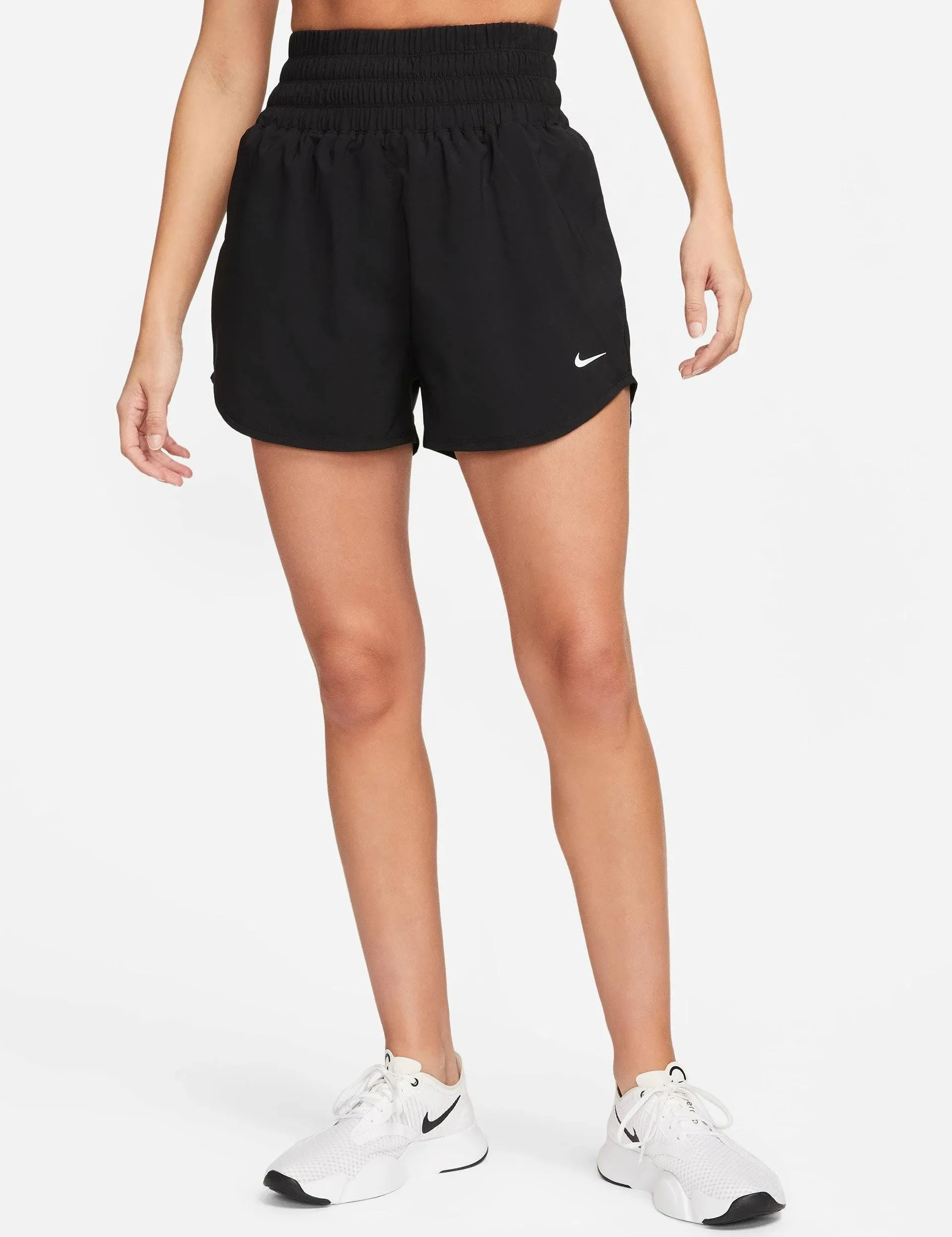 Nike | One Ultra High 3" Brief-Lined Shorts - Black | The Sports Edit