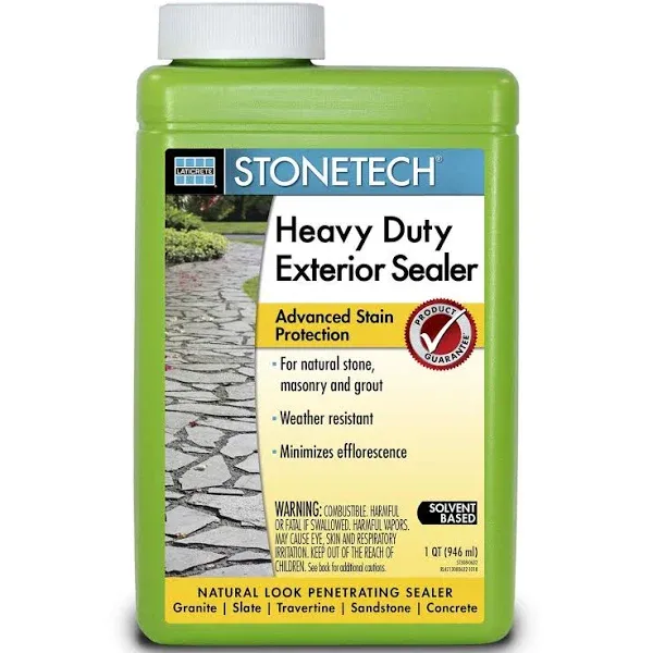 StoneTech Heavy Duty Exterior Sealer for Stone & Masonry, 1-Quart (.946L)