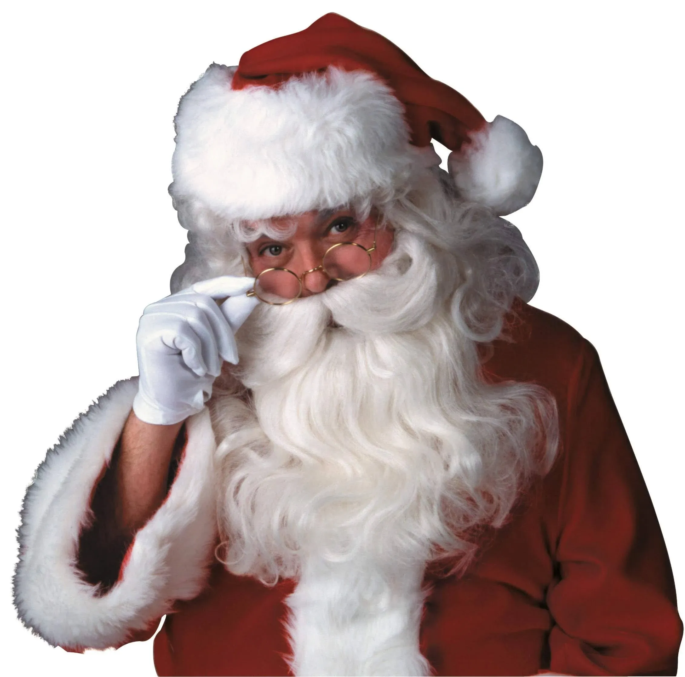 Straight Santa Wig and Beard | Adult | Mens | White | One-Size | Rubies Costume ...