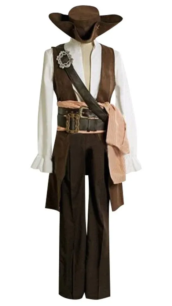 Pirates of the Caribbean Captain Jack Sparrow Halloween Cosplay Costum