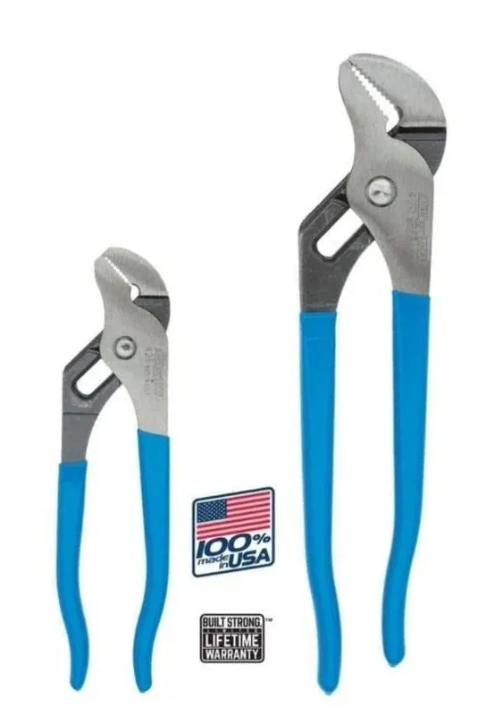 Channellock Channellock, 9.5 In. And 6.5 In. Tongue And Groove Pliers Set Set ...