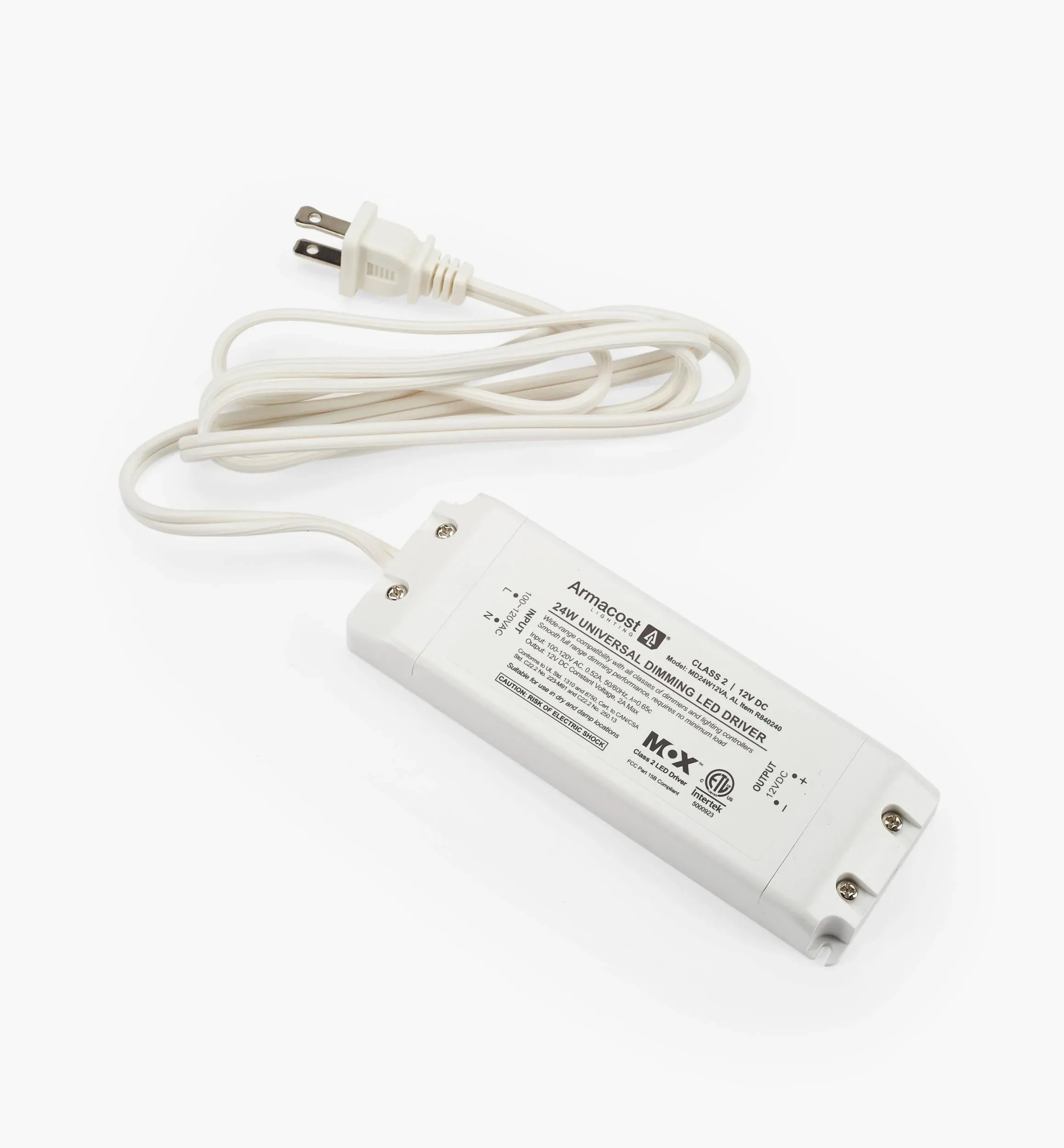 Armacost Lighting 840240 LED Power Supply Dimmable Driver, 24 Watt