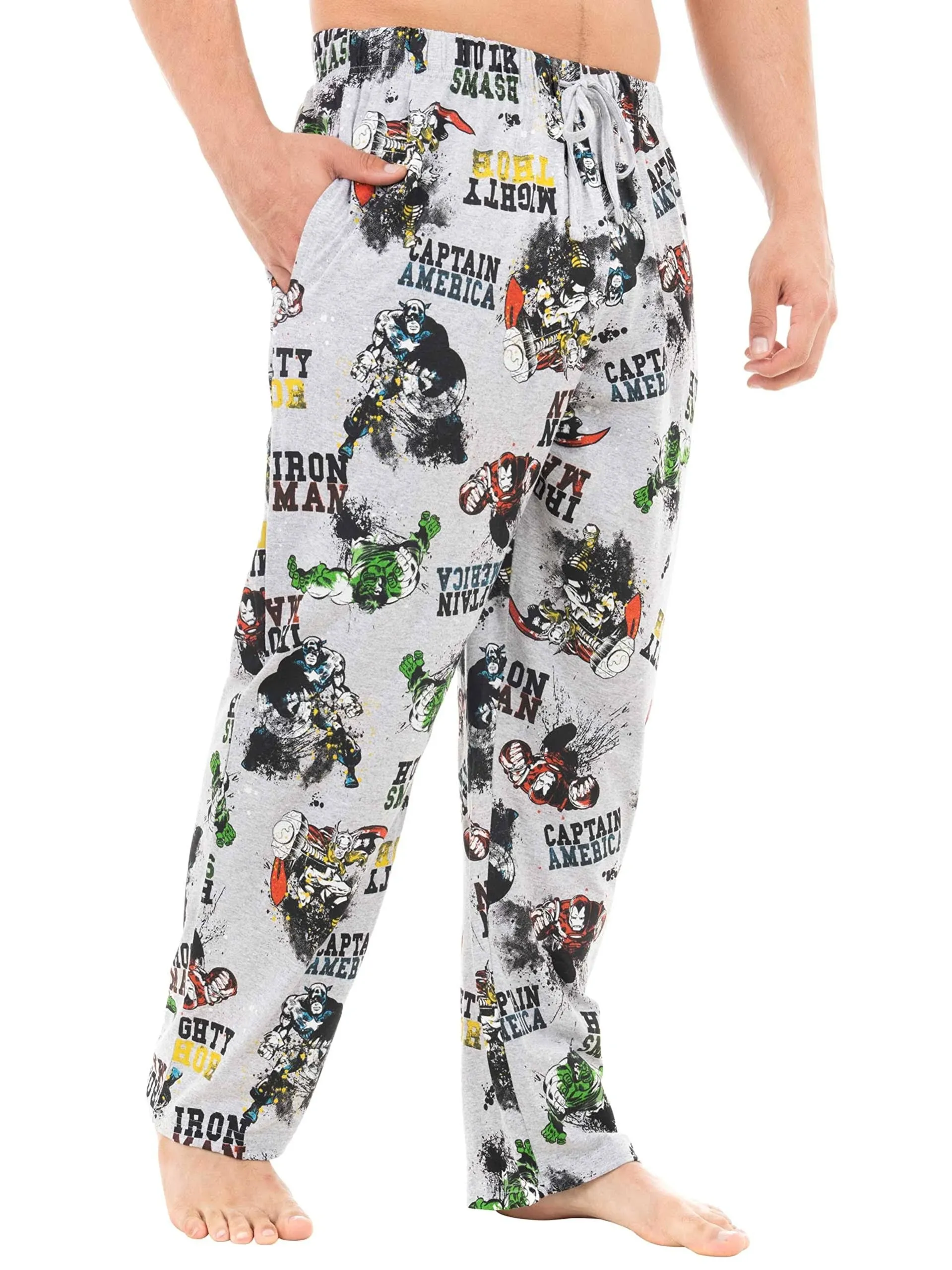 Marvel Mens' Avengers Lounge Pant Size Grey X-Large