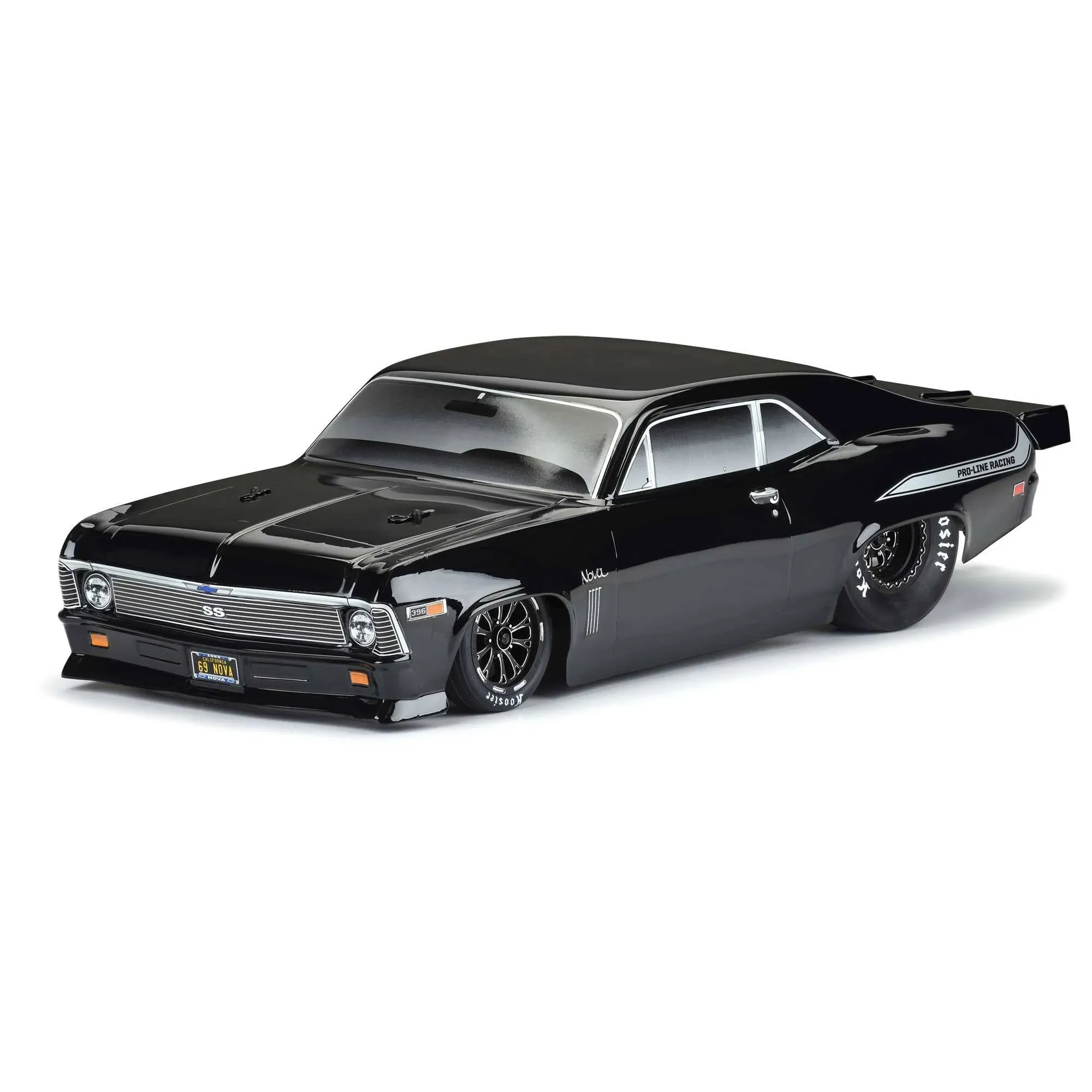 Pro-Line Racing 1969 Chevrolet Nova Black Body for SC PRO353118 Car/Truck