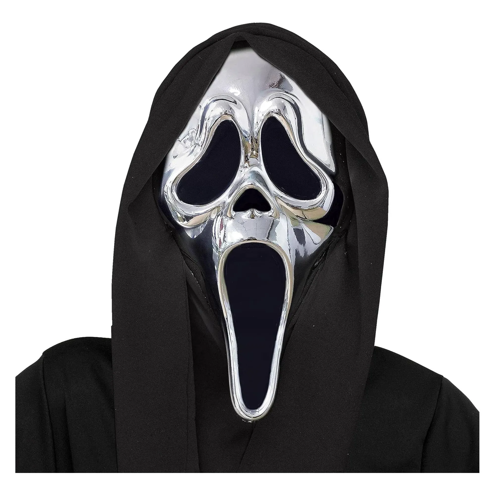 Ghost Face Chrome Adult Mask