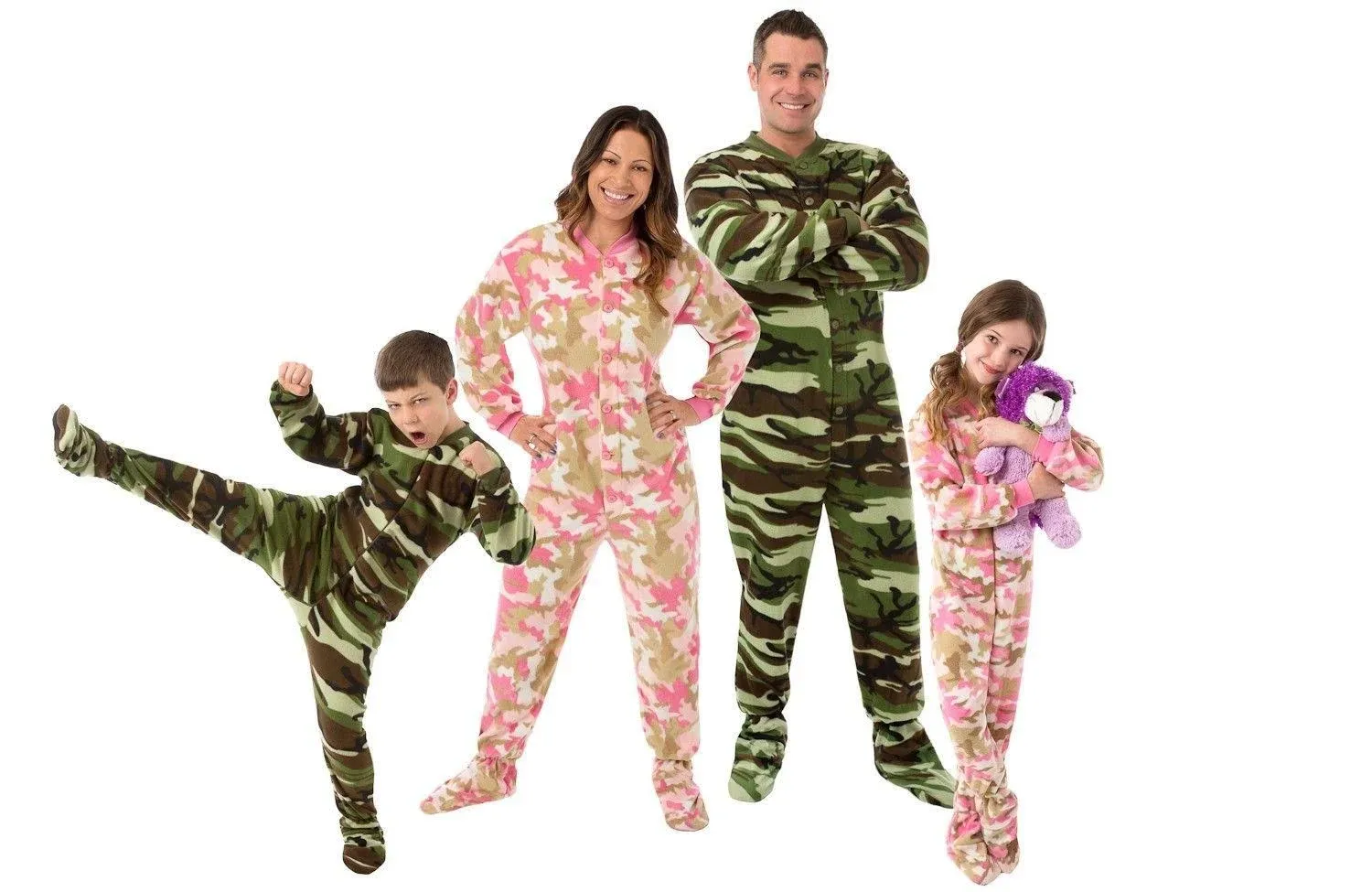 Kids One Piece Unisex Footed Pajamas