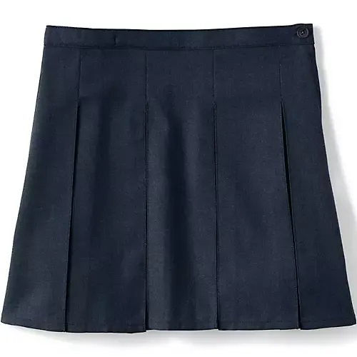 Lands' End Girls' School Uniform Box Pleat Skirt