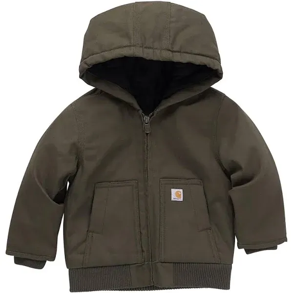 Carhartt Boys' Insulated Hooded Canvas Active Jacket