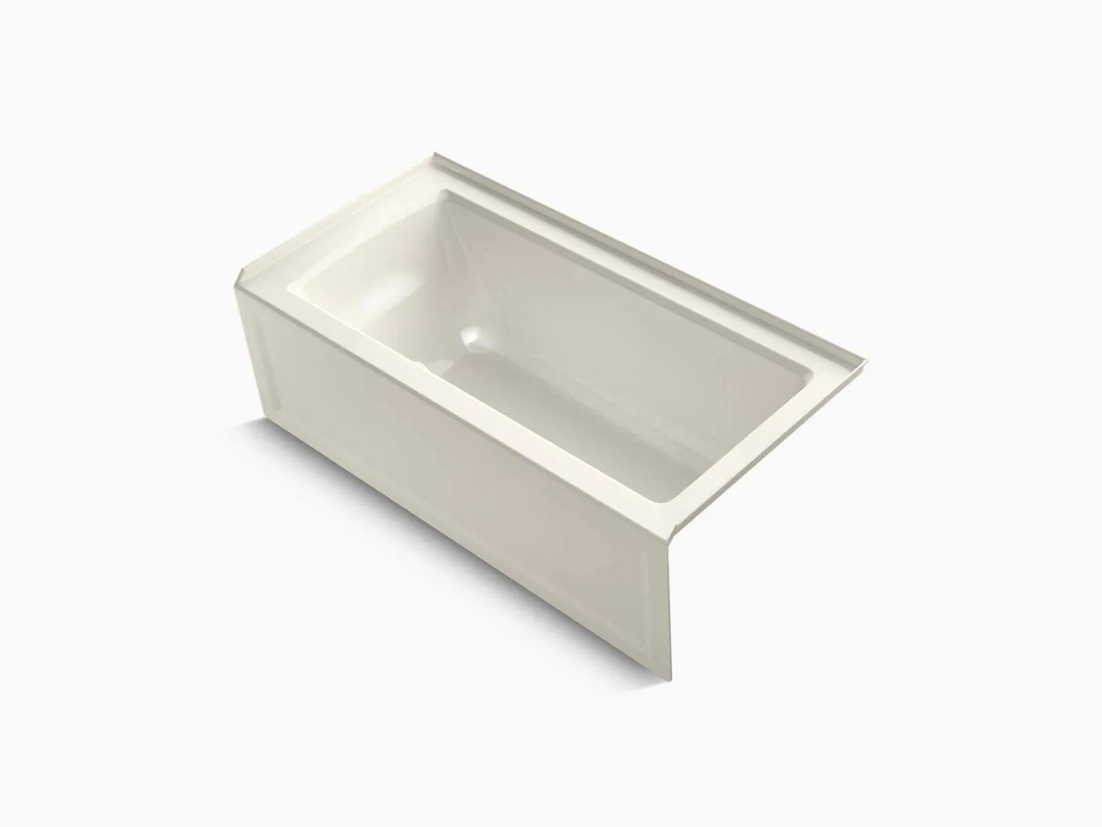 Kohler K-1946-RA-96 Archer 60" x 30" Alcove Bath with Integral Apron and Right ...