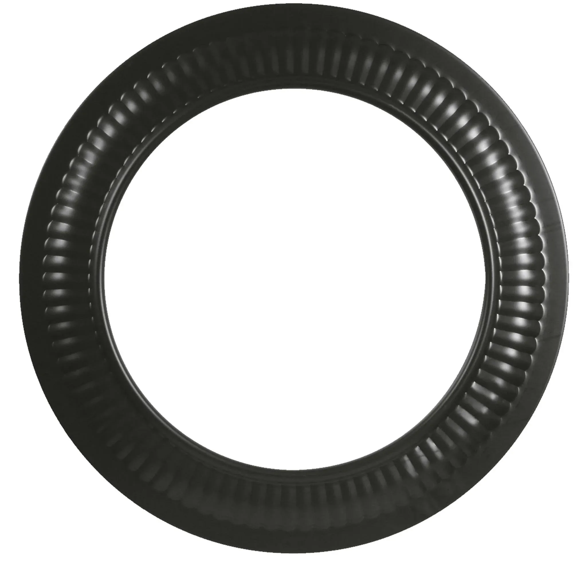 Imperial BM0095 Black Stove Pipe Trim Collar, 24 Gauge, 7 In. - Quantity 1