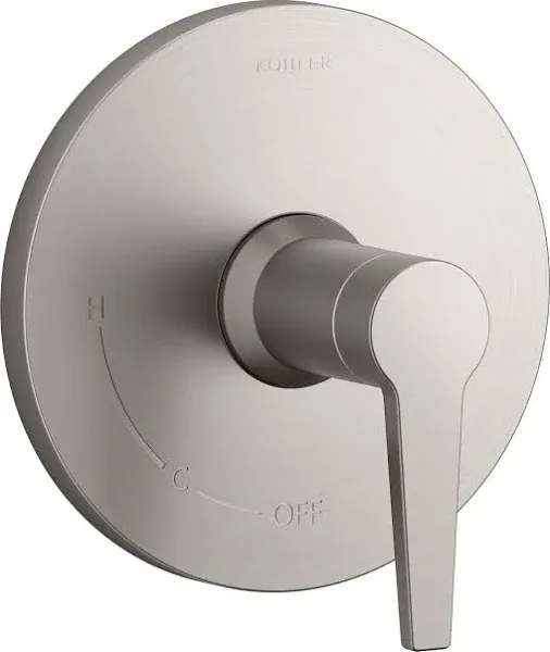 Kohler TS74042-4 Pitch Rite-Temp Valve Trim - Vibrant Brushed Nickel