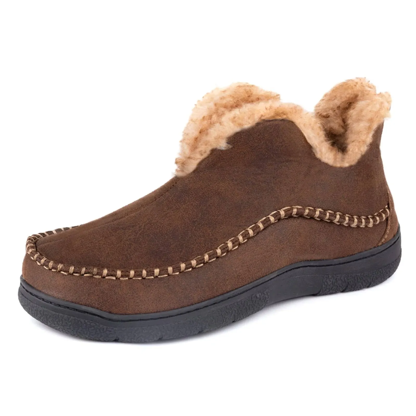 Wishcotton Men's Moccasin Bootie Slippers