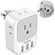 TESSAN Italy Power Adapter 2 Pack