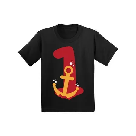 Birthday Infant Shirt Anchor One Infant T Shirt 1 Year Old Baby Boy Clothes 6M Baby Shirts 12M Shirt 18M Baby Girl Shirt 24M Baby Outfits Anchor One Year Old Shirt for 1 Year Old Kids