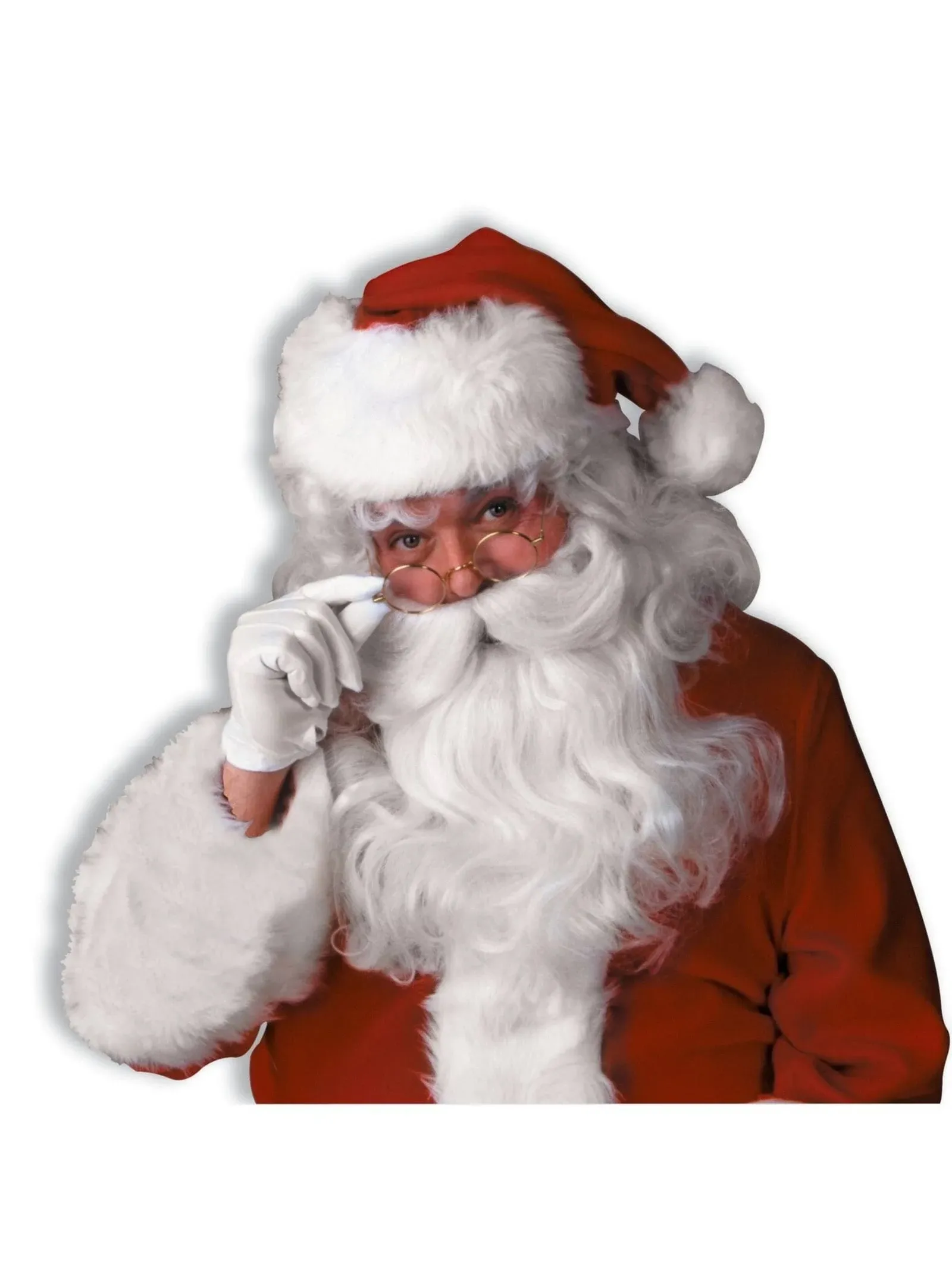 Deluxe Santa Claus Wig & Beard Costume Set