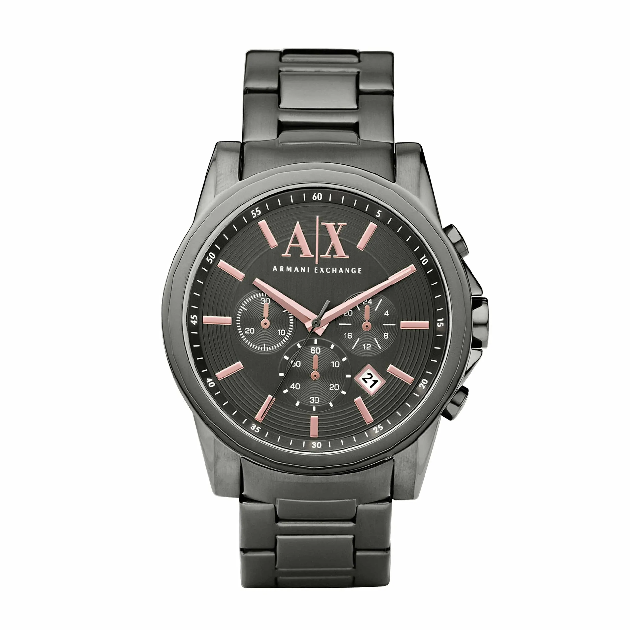 Armani Exchange Men's Chronograph Grey Stainless Steel Watch