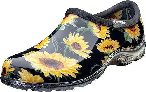 Sloggers Garden Shoe Sunflower, Black, 8