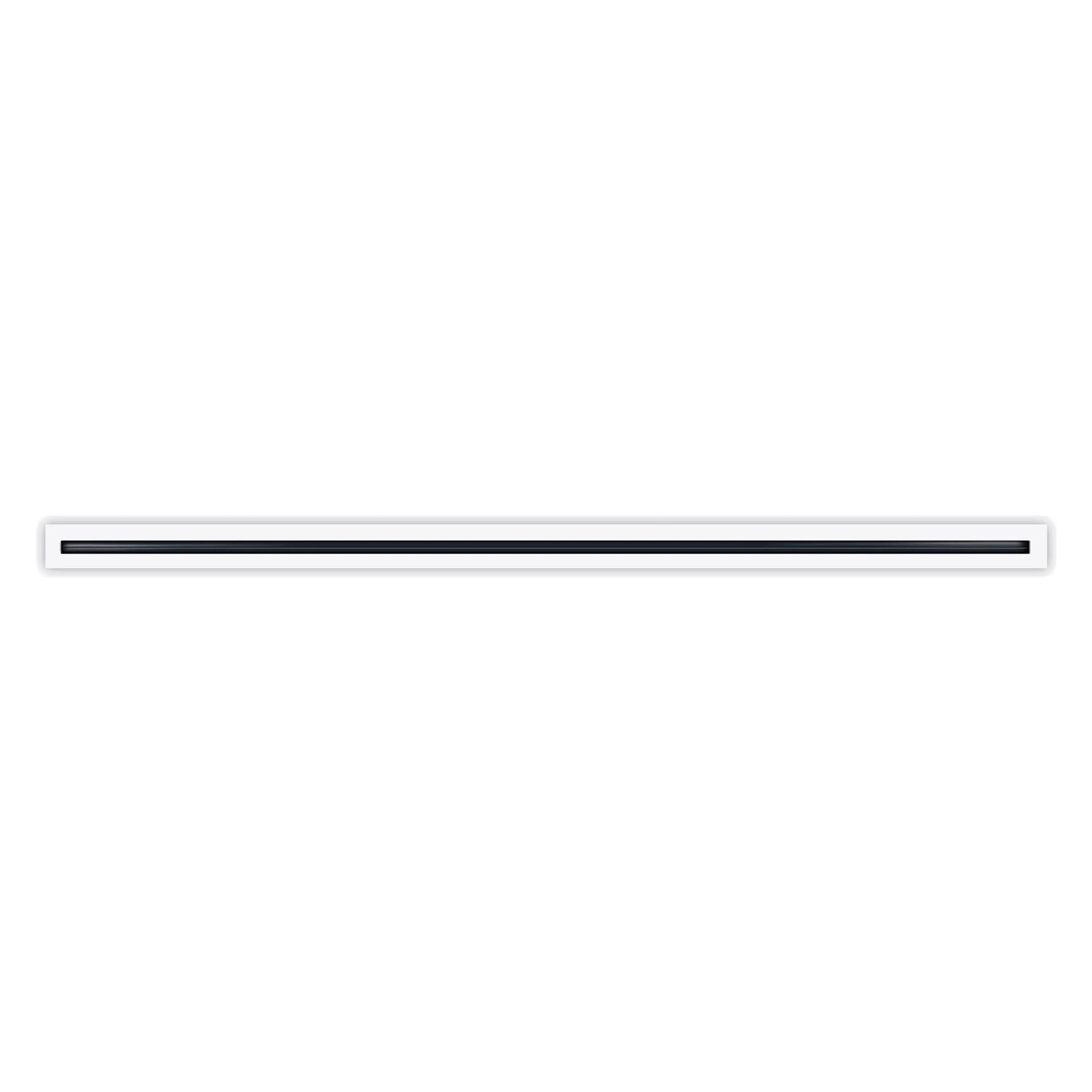 BUILDMART - 72" Linear Slot Diffuser - (1 Slot) Single Slot - White Decorative ...